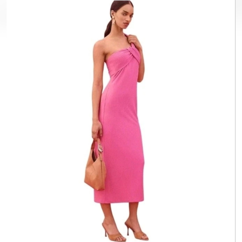 Anthropologie Porridge Antonia Twist-Front Ribbed Maxidress Size: Large
